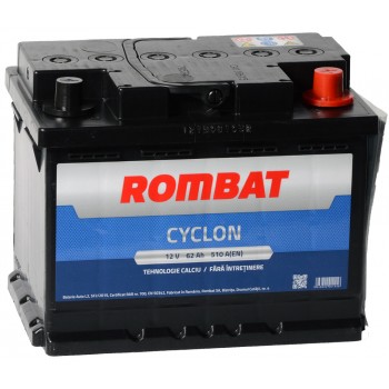 Acumulator auto Rombat Cyclon 12V 62Ah