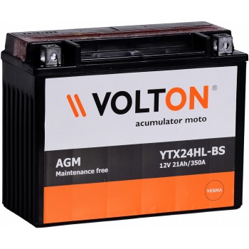 Baterie moto Volton 12V 21Ah (YTX24HL-BS)
