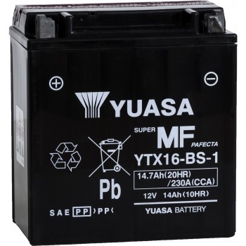 Baterie moto Yuasa AGM 12V 14Ah (YTX16-BS-1)